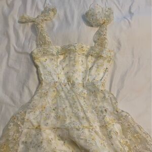 Lucy in the Sky Yellow Floral Kids Dress